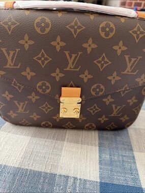 Fashion Monogram Crossbody Bag - Brown/Gold